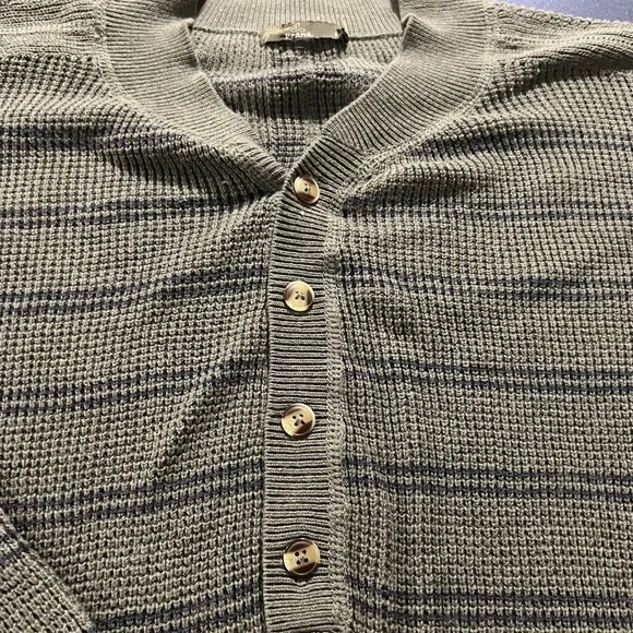 Prana Dress Women's Size Medium Milani Henley Thermal Waffle Knit Cotton Wool - Picture 3 of 7